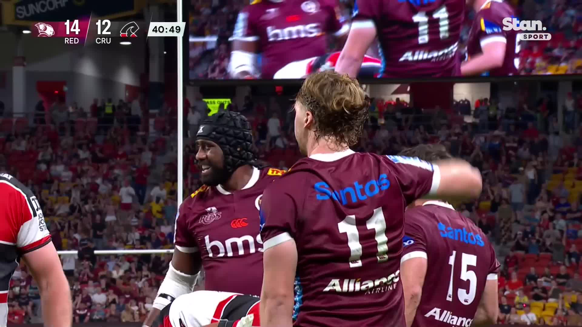 Try | Ryan 41' | Queensland Reds vs Crusaders