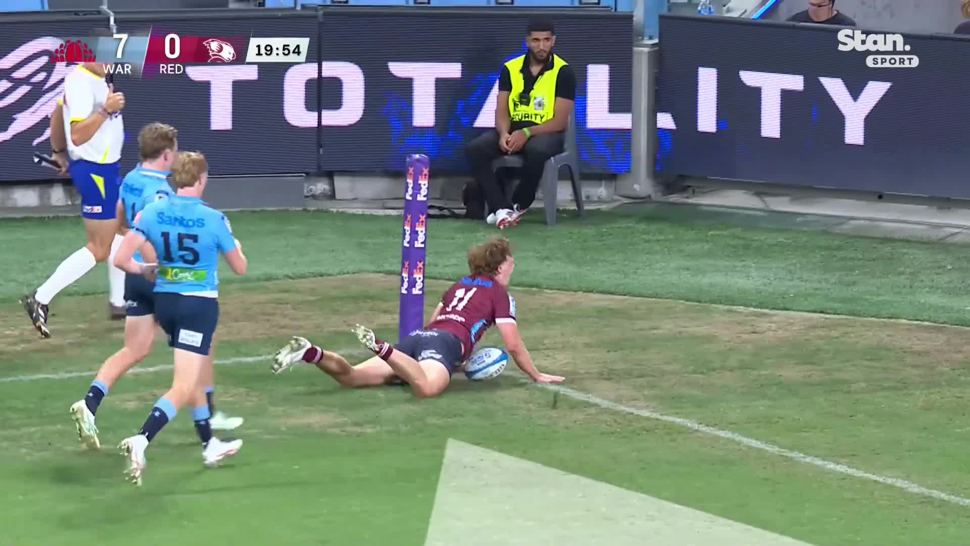Try | Ryan | 20' | Queensland Reds vs NSW Waratahs