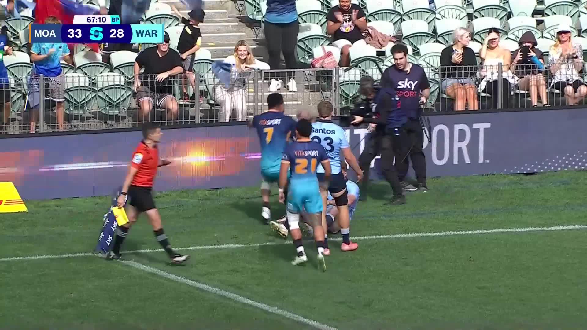 Fine Inisi Try v NSW Waratahs | SRP 2025