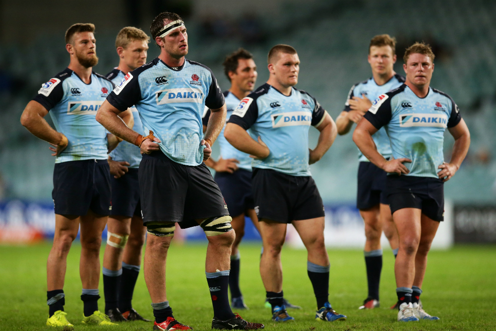 The Tahs hit rock bottom on Friday night. Photo: Getty Images
