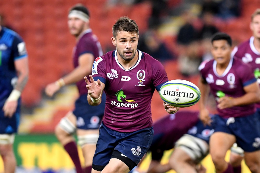 Matt McGahan  was unable to create much for the Reds as they struggled to generate attack against the Blues. Photo: Getty Images 