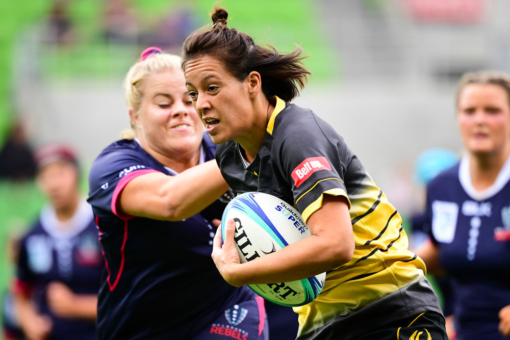 Mhicca Carter had a first-half double. Photo: RUGBY.com.au/Stuart Walmsley