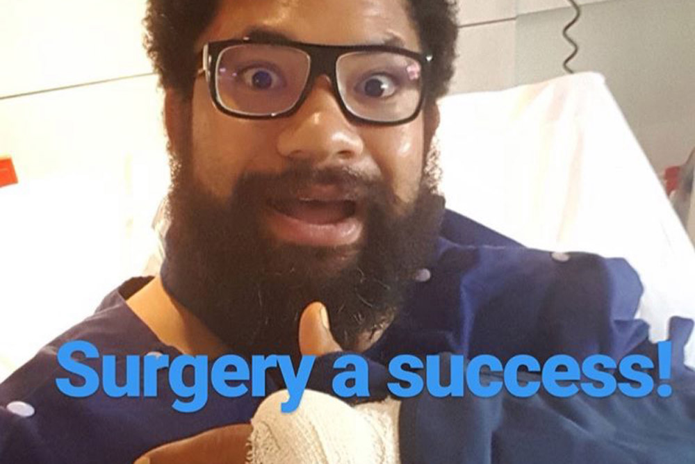 Tatafu Polota-Nau has undergone successful surgery. Photo: Instagram