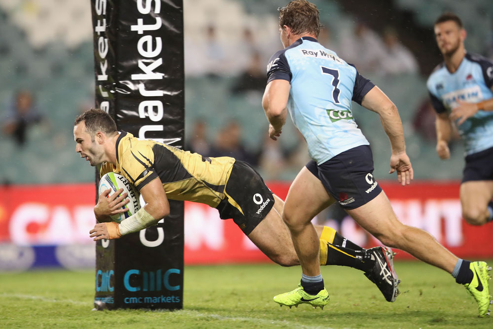 Jono Lance had the only try of the first half. Photo: Getty Images