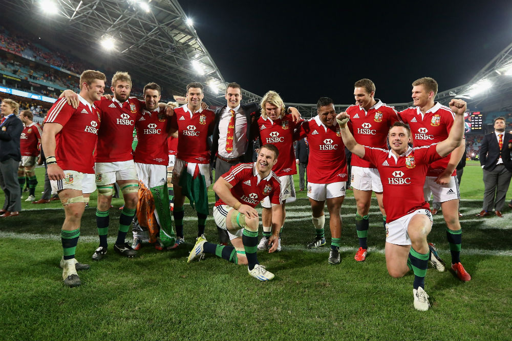 The Lions celebrate their 2013 series victory. Photo: Getty Images