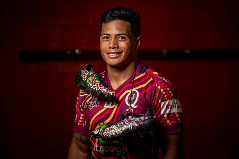 Scott Malolua will start at no.9 for the Reds against the Blues. Photo: QRU Media/Brendan Hertel