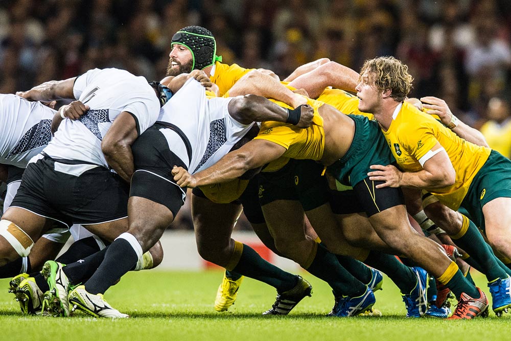 The Wallabies want their scrum to improve after a win over Fiji. Photo: ARU Media/Stu Walmsley