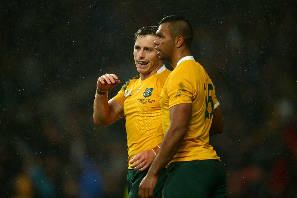 Kurtley Beale and Bernard Foley have formed a formidable partnership at International and Super Rugby level. Photo: Getty Images