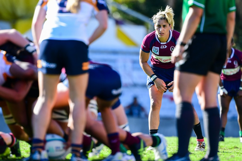 Lavinia Gould finds the footy field an escape from "real life". Photo: RUGBY.com.au/Stuart Walmsley
