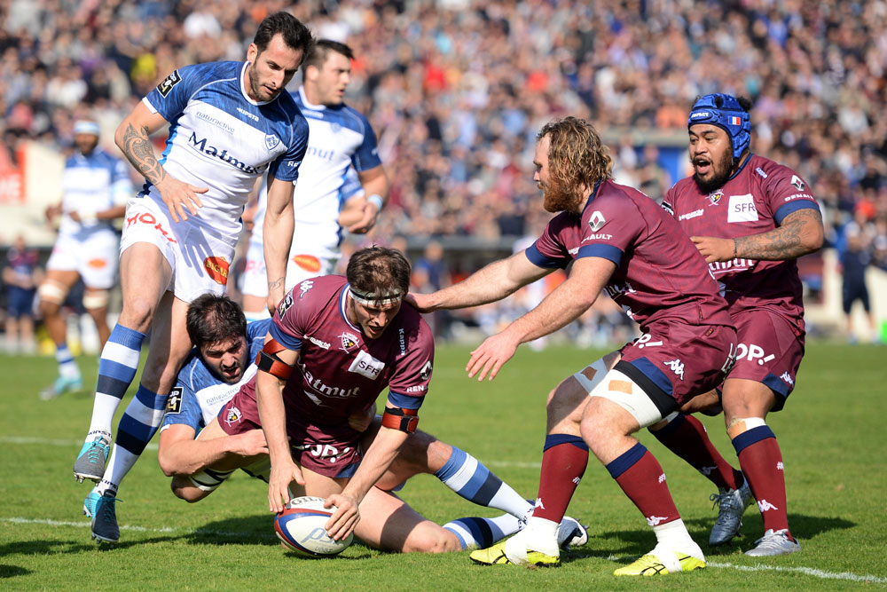 Luke Jones scored for Bordeaux but they couldn't clinch a win. Photo: AFP