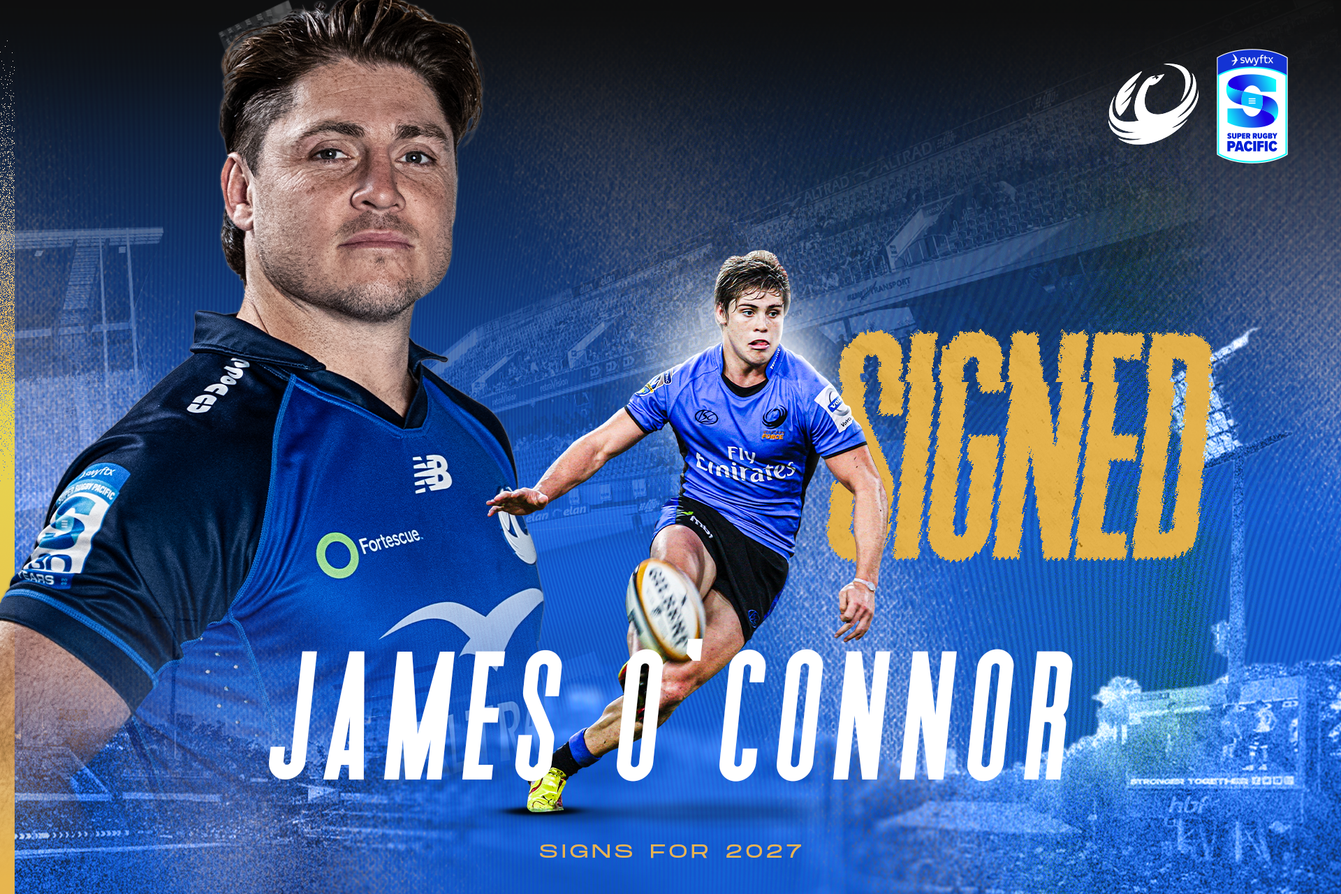 'Full circle moment' - James O'Connor re-joins Force for 2027 season