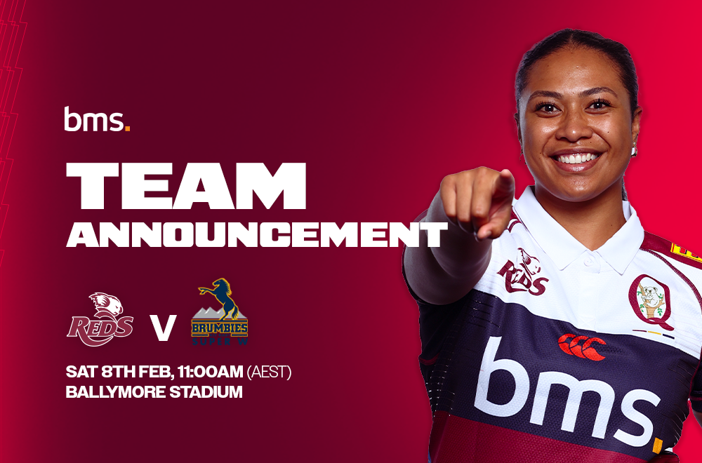 Reds Name First Trial Team for Super Rugby Women's Liftoff