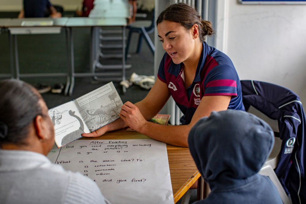 Millie Boyle is one of Queensland rugby's Indigenous ambassadors. Photo: QRU Media/Brendan Hertel
