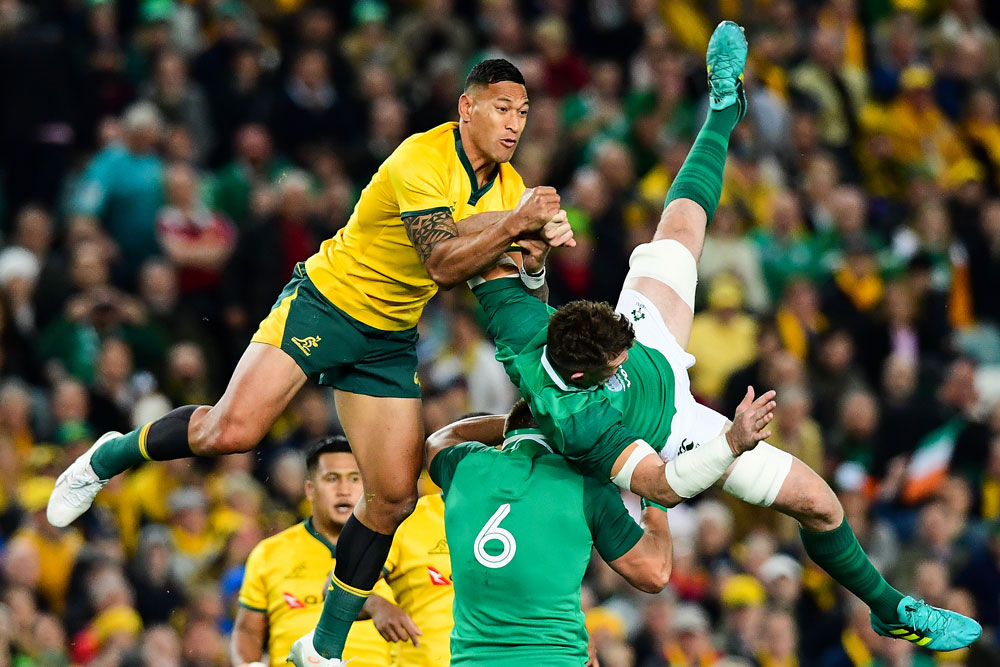 Israel Folau has had a mixed June Series. Photo: RUGBY.com.au/Stuart Walmsley
