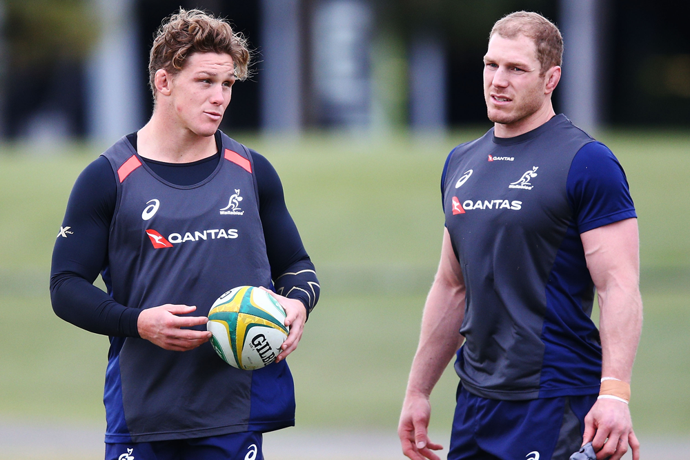 Michael Hooper is expecting to be playing alongside David Pocock at the World Cup. Photo: Getty Images