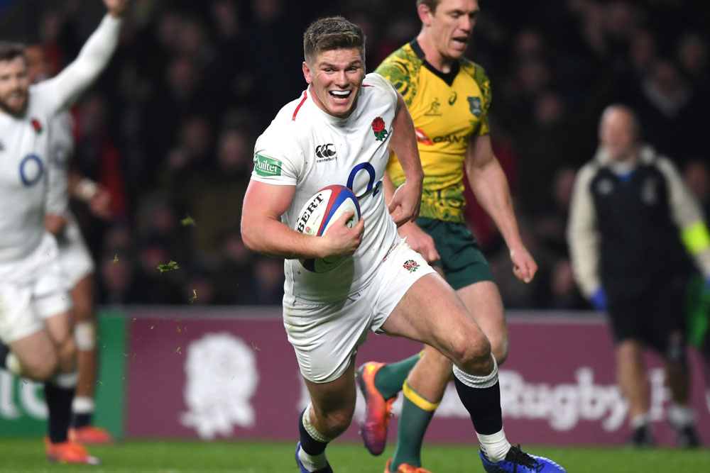 Owen Farrell racked up the points for England. Photo: Getty Images