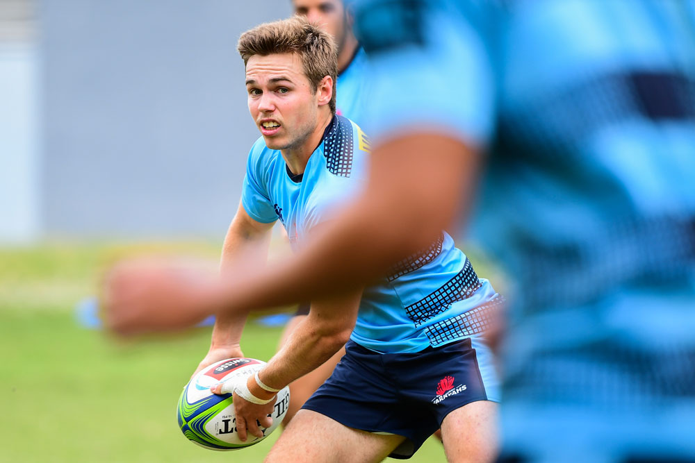 Will Harrison is playing at fullback for the emerging Waratahs. Photo: RUGBY.com.au/Stuart Walmsley