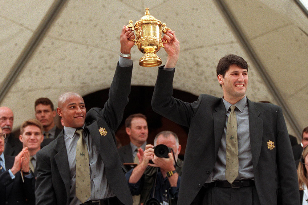 Eddie Jones wants his new captains to channel John Eales and George Gregan. Photo: Getty Images