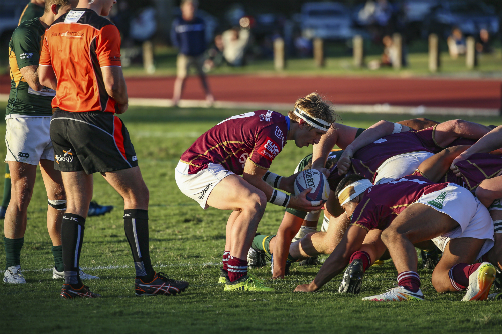 Tate McDermott returned from Australian U20s duties to star for UQ. Photo: QRU Media