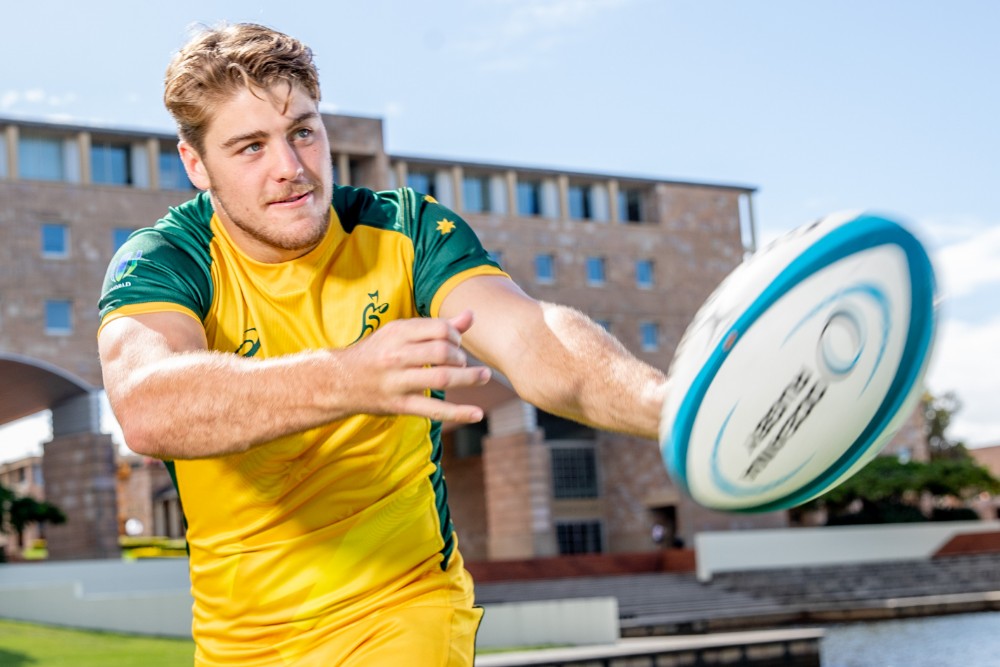 Junior Wallabies captain for the Oceania U20 championships on the Gold Coast, Fraser McReight. Photo: Rugby AU Media/Luke Marsden