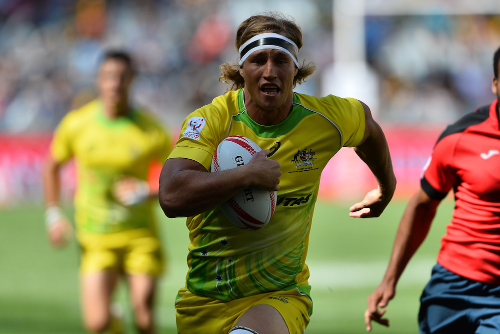 Jesse Parahi returned to the team in Cape Town, with the Aussies missing out of the finals after Day 1. Photo: Getty Images