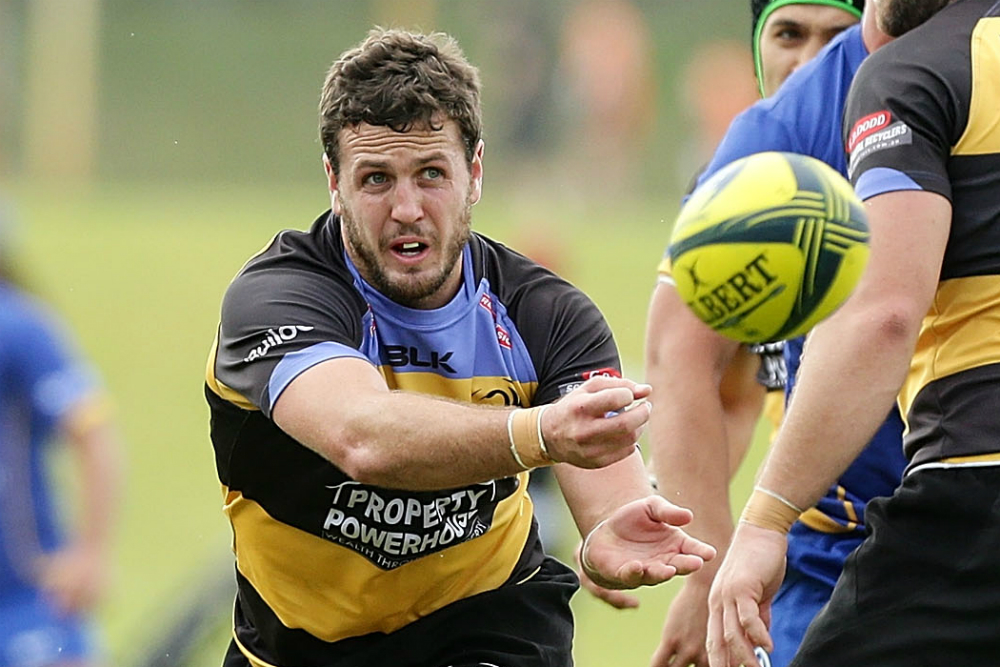 Ian Prior distributes the ball during the Round Six clash against Brisbane City. Photo: Getty Images