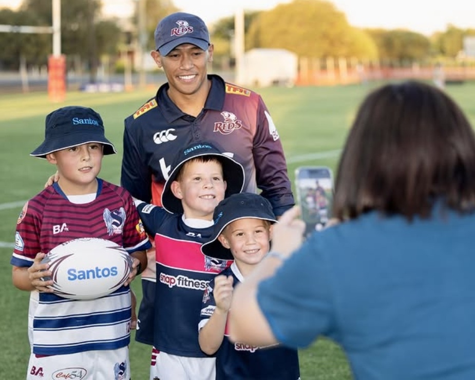 Roma Rugby Kids Enjoy Coaching Treat Thanks to Santos