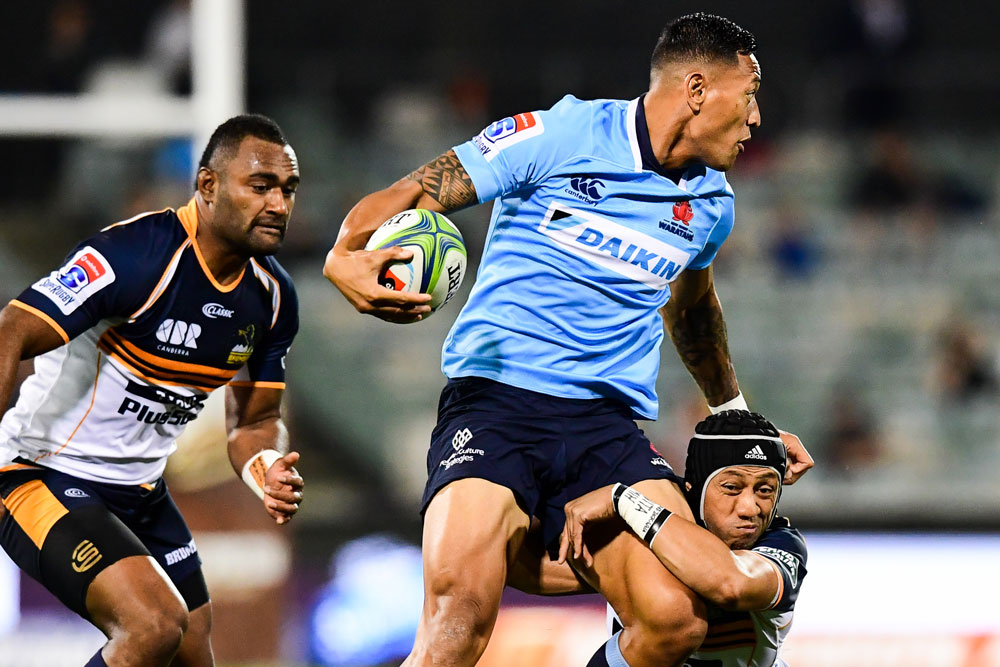 Israel Folau knew immediately that he was gone. Photo: RUGBY.com.au/Stuart Walmsley