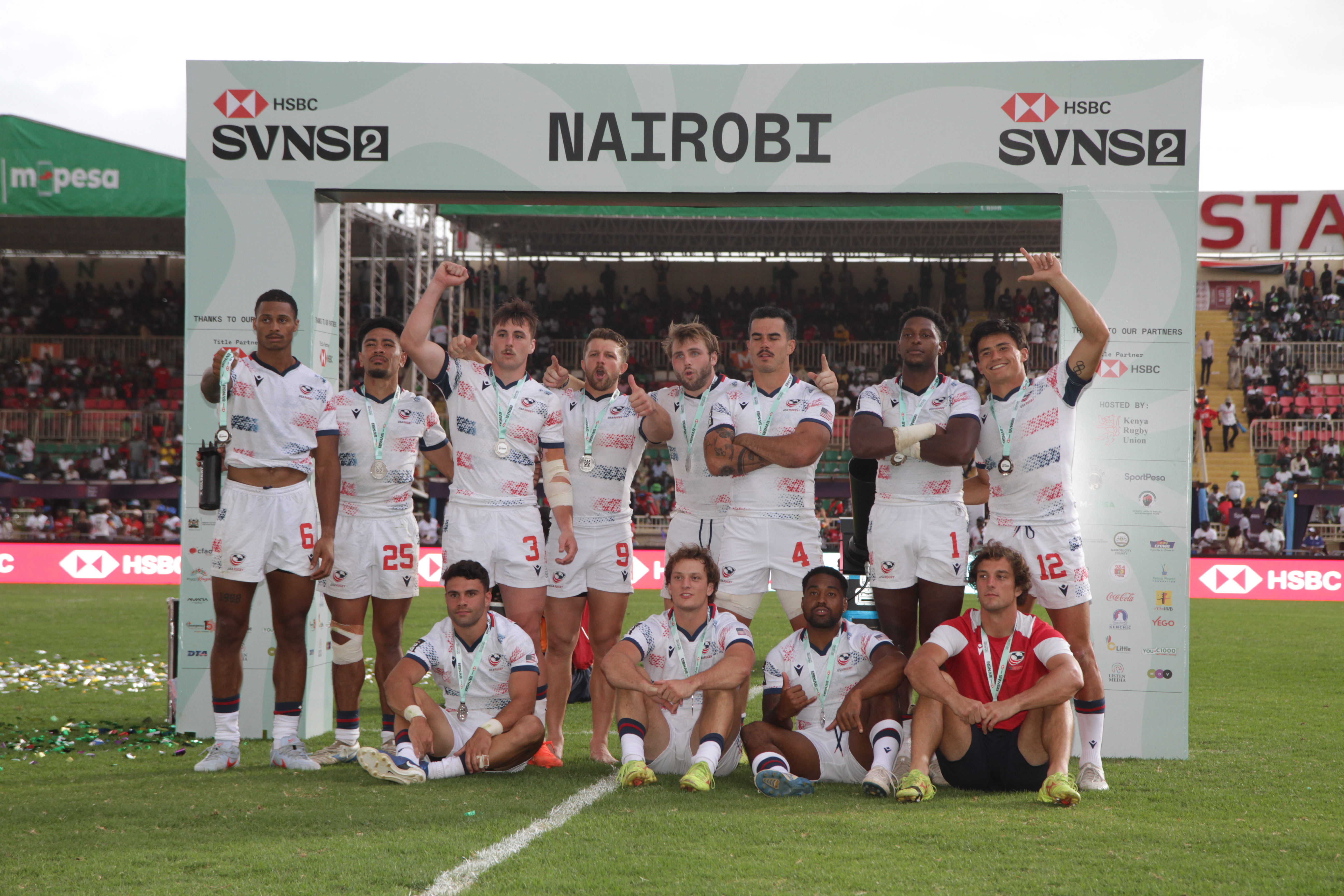 USA Men's Eagles Sevens open season with silver in Kenya