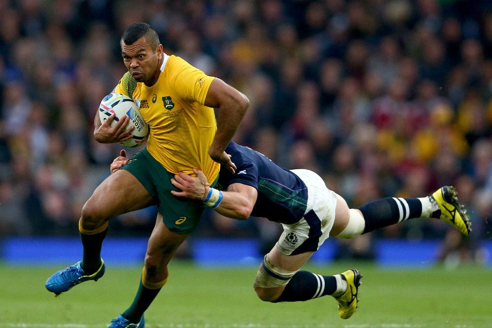 Beale representing the Wallabies during the 2015 Rugby World Cup. Photo: Getty Images