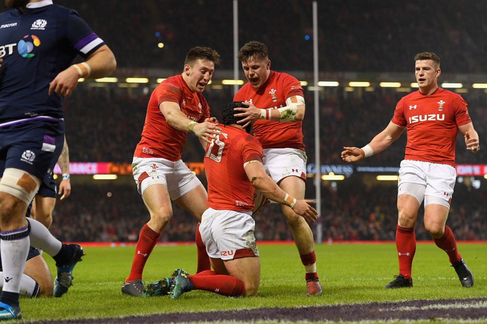 Wales had plenty to celebrate on Saturday night. Photo: Getty Images