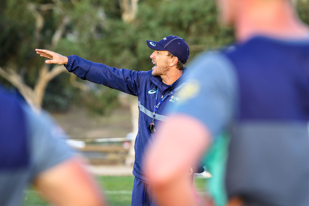 Junior Wallabies coach Jason Gilmore wants to do things differently in 2019. Photo: RUGBY.com.au/Marty Cambridge