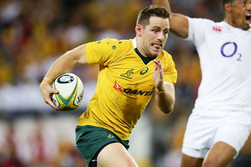 Bernard Foley had a try disallowed on Saturday night. Photo: Getty Images