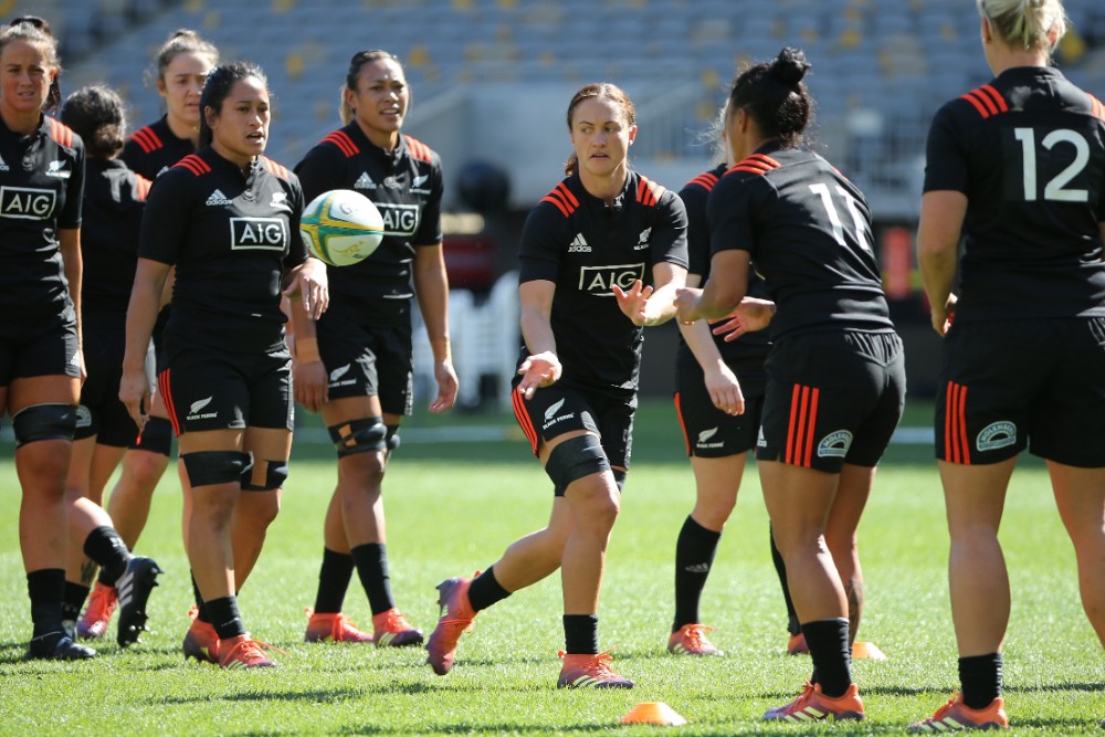 Black Ferns captain Les Elder training ahead of the clash at Eden Park. Photo: Getty Images 