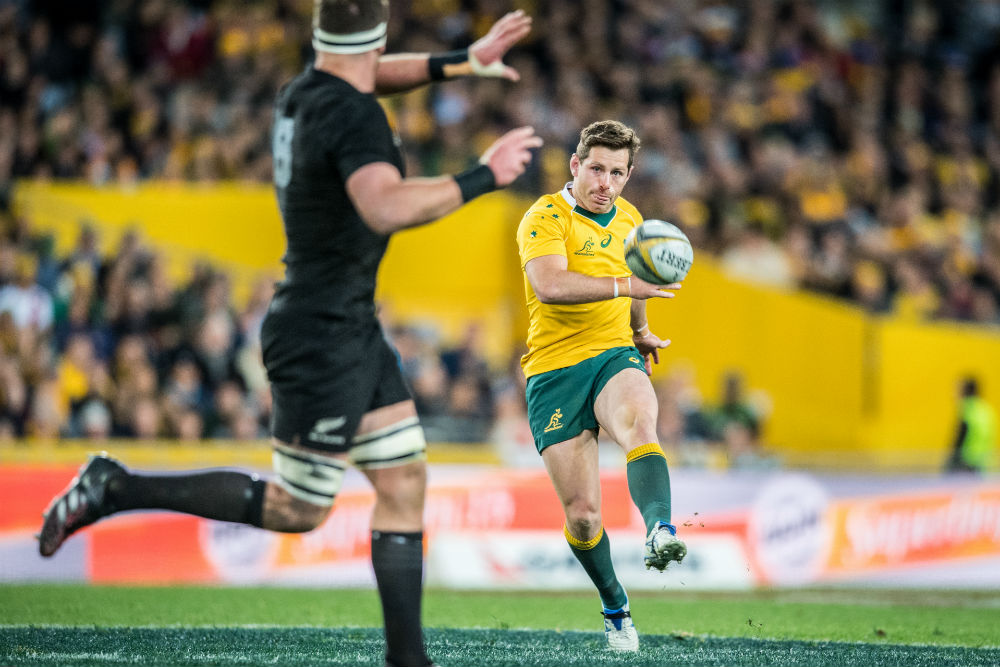 The Wallabies kicking game was not up to scratch in the opening Bledilsoe. Photo: ARU Media/Stu Walmsley