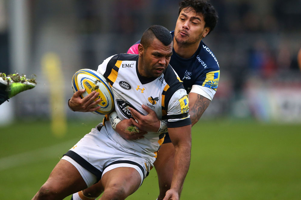 Kurtley Beale scored a late try against the Sharks. Photo: Getty Images