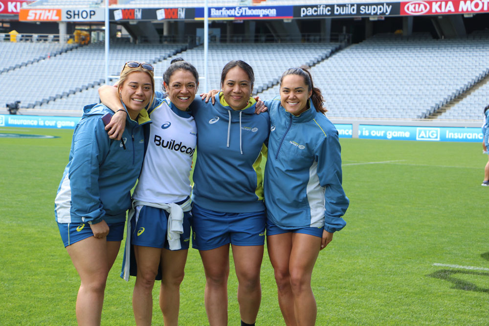 The Wallaroos enjoyed the chance to get on to Eden Park. Photo: ARU Media